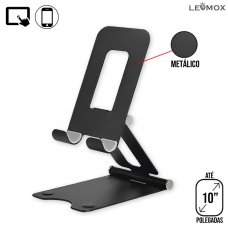 Suporte Celular de Mesa Metal LEY-2176 Lehmox - Preto